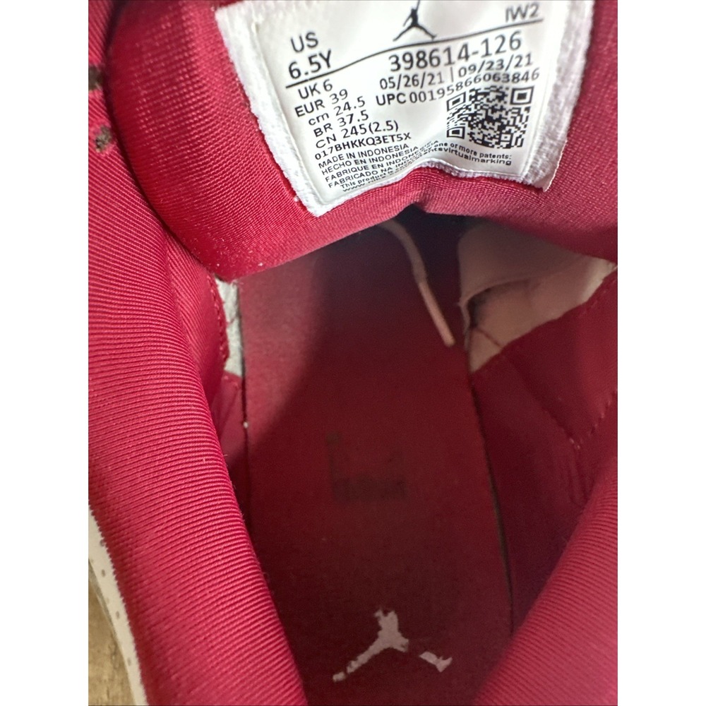 Size 6.5Y Nike‎ Air Jordan 3 Retro GS Cardinal Red White Youth Shoes 398614-126 - Picture 8 of 13
